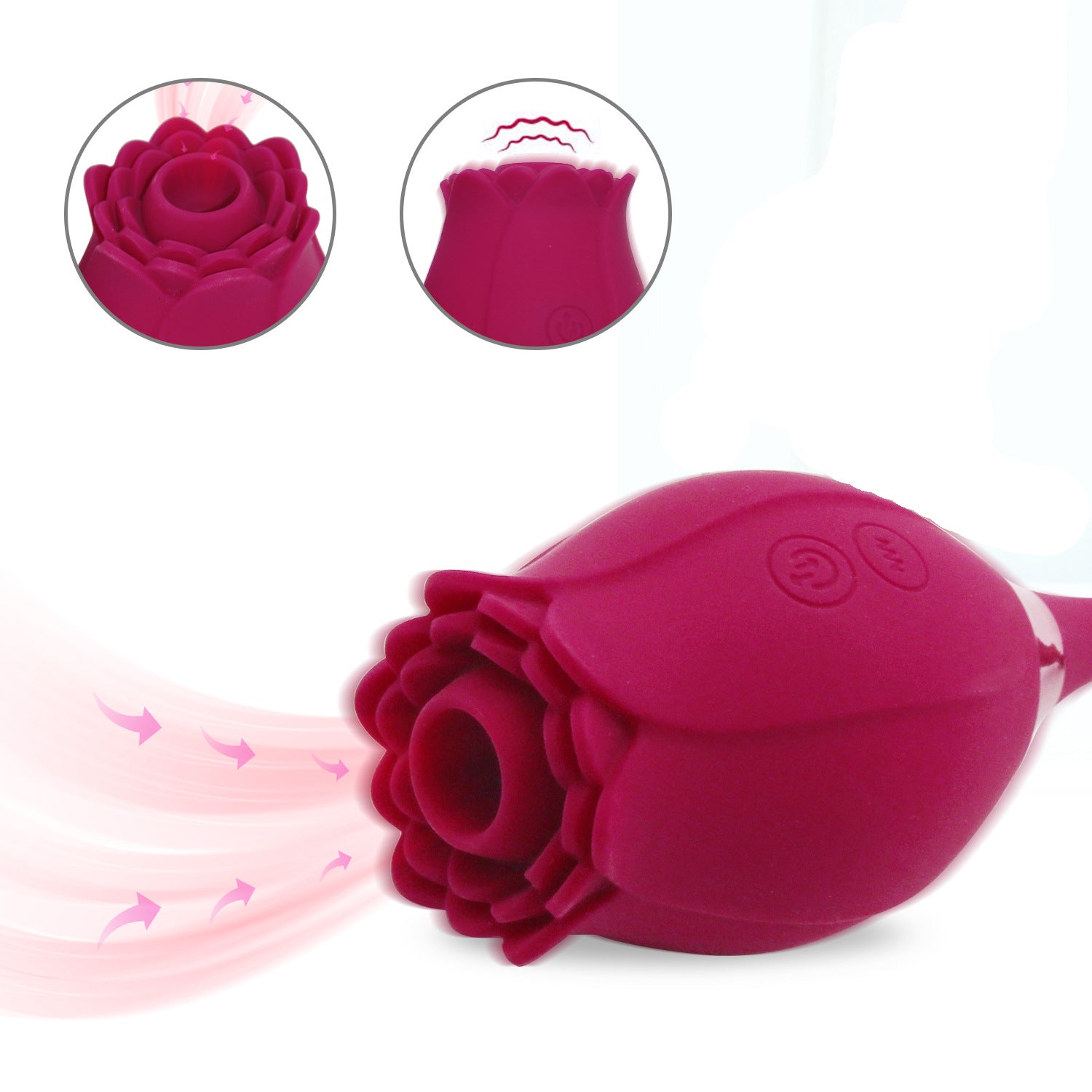 Rose Sucking Vibrator Toy For Women With Vibrating Egg – product view 7