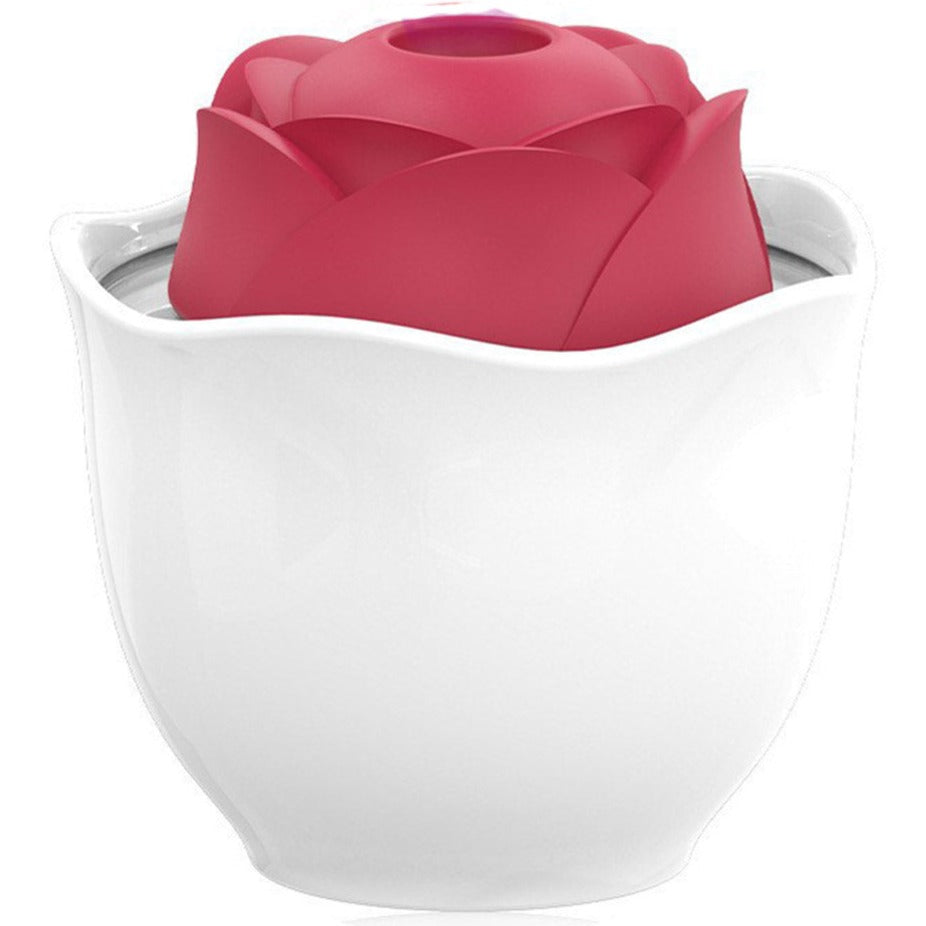 Sucking The Vibrator Tongue Licking Rose Vibrator – product view 11