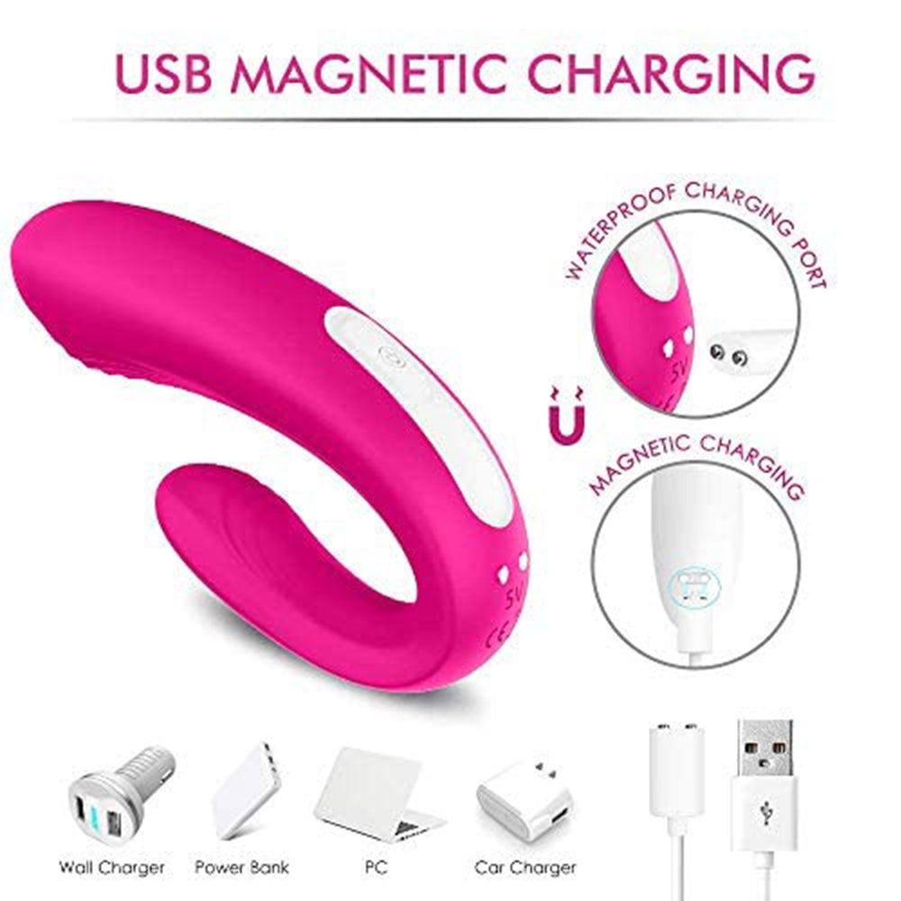 9 Frequency Vibration Couples Vibrator Wireless Remote Pink Vibrator – product view 10