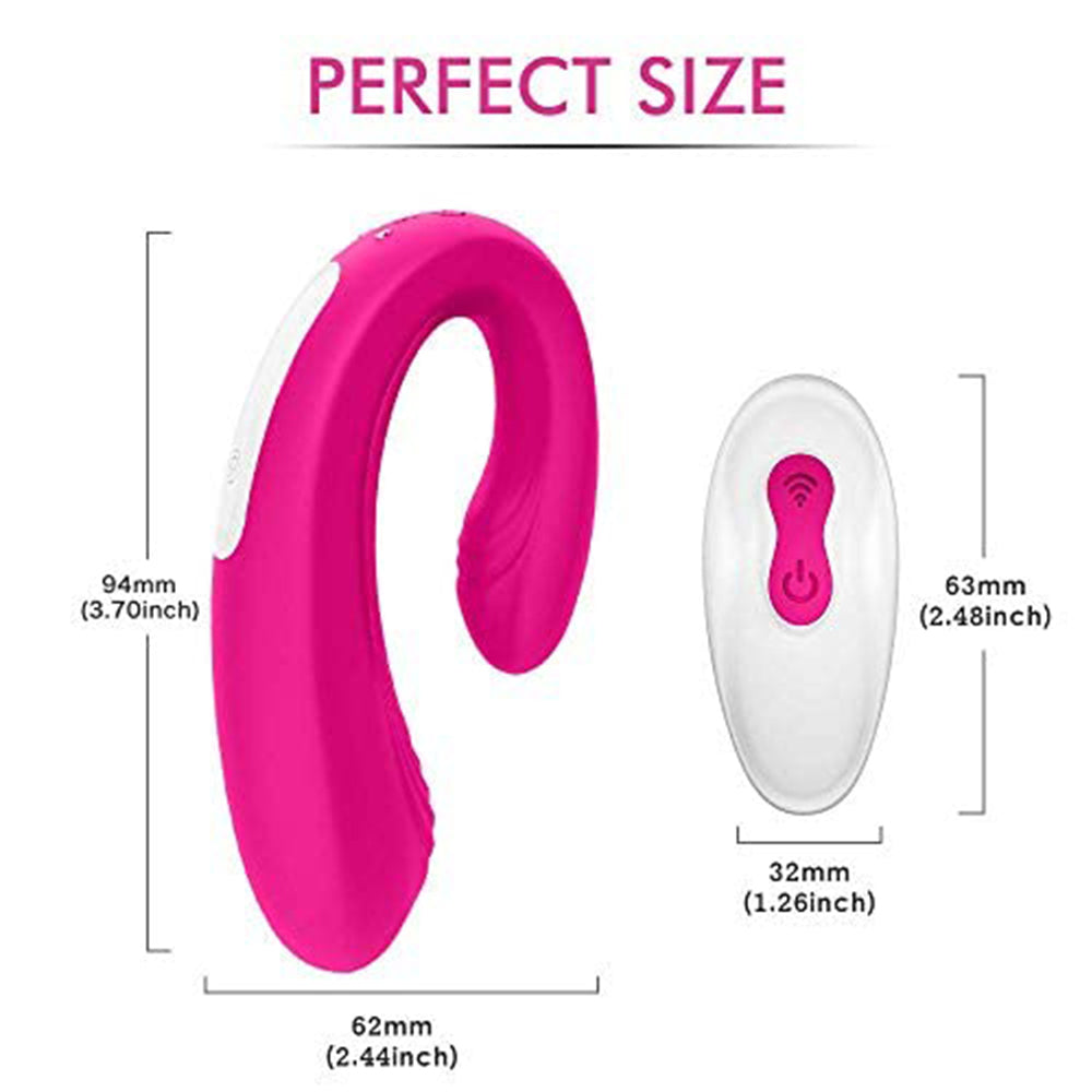 9 Frequency Vibration Couples Vibrator Wireless Remote Pink Vibrator – product view 11