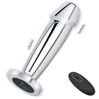 Metal Wireless Remote Control Imitation Dildo Vibrating Butt Plug – product view 2