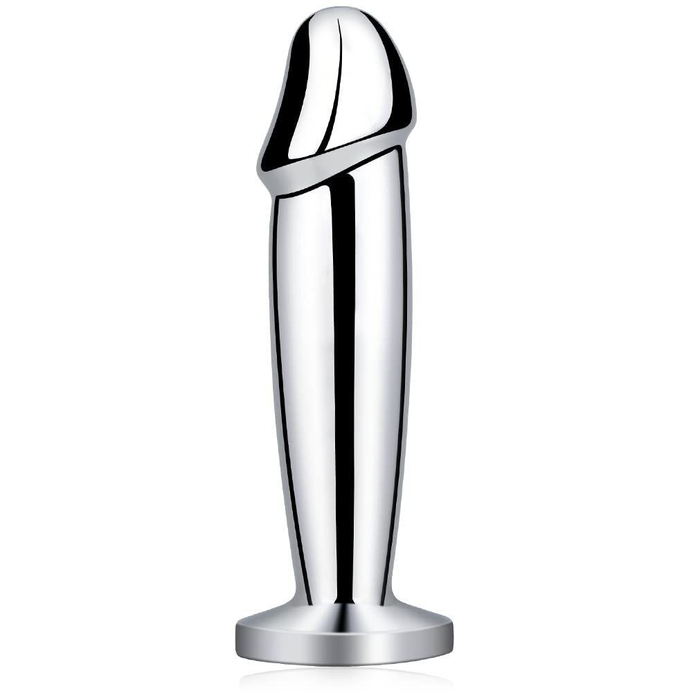 Metal Wireless Remote Control Imitation Dildo Vibrating Butt Plug – product view 3