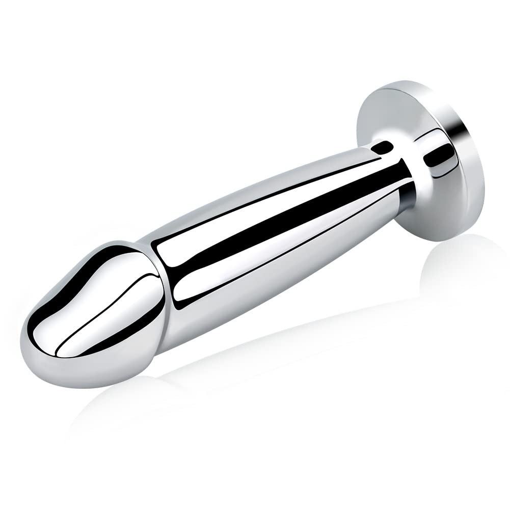 Metal Wireless Remote Control Imitation Dildo Vibrating Butt Plug – product view 4