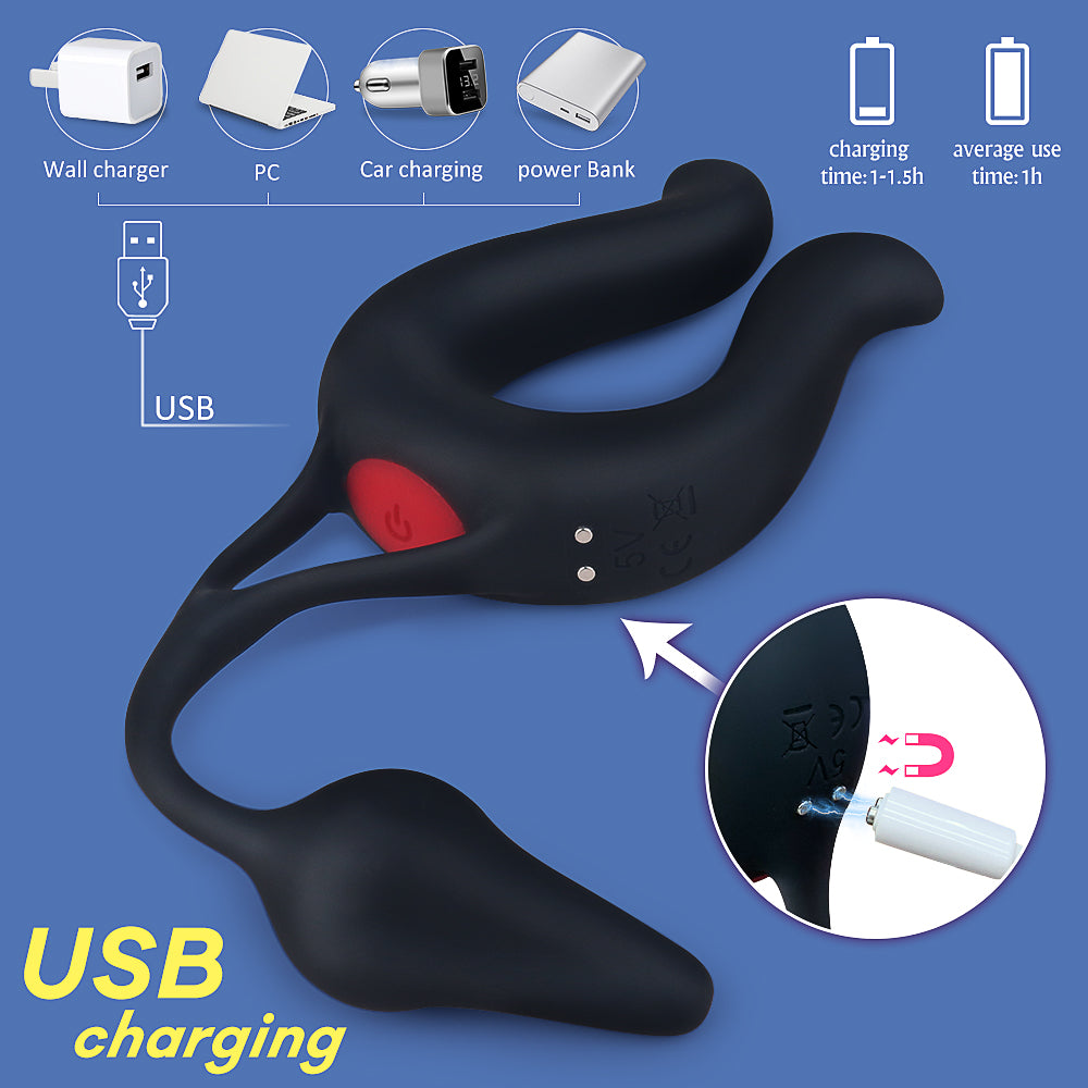 Wireless Remote Control Men's Penis Ring Vibrating Ring – product view 4