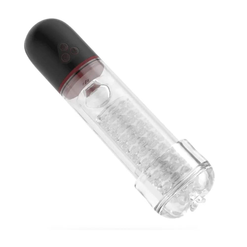 SoloSonic 9 Vibrating Sucking Transparent Electric Masturbation Cup Visual Experience Silicone Soft Suction Male Stroker – product view 8