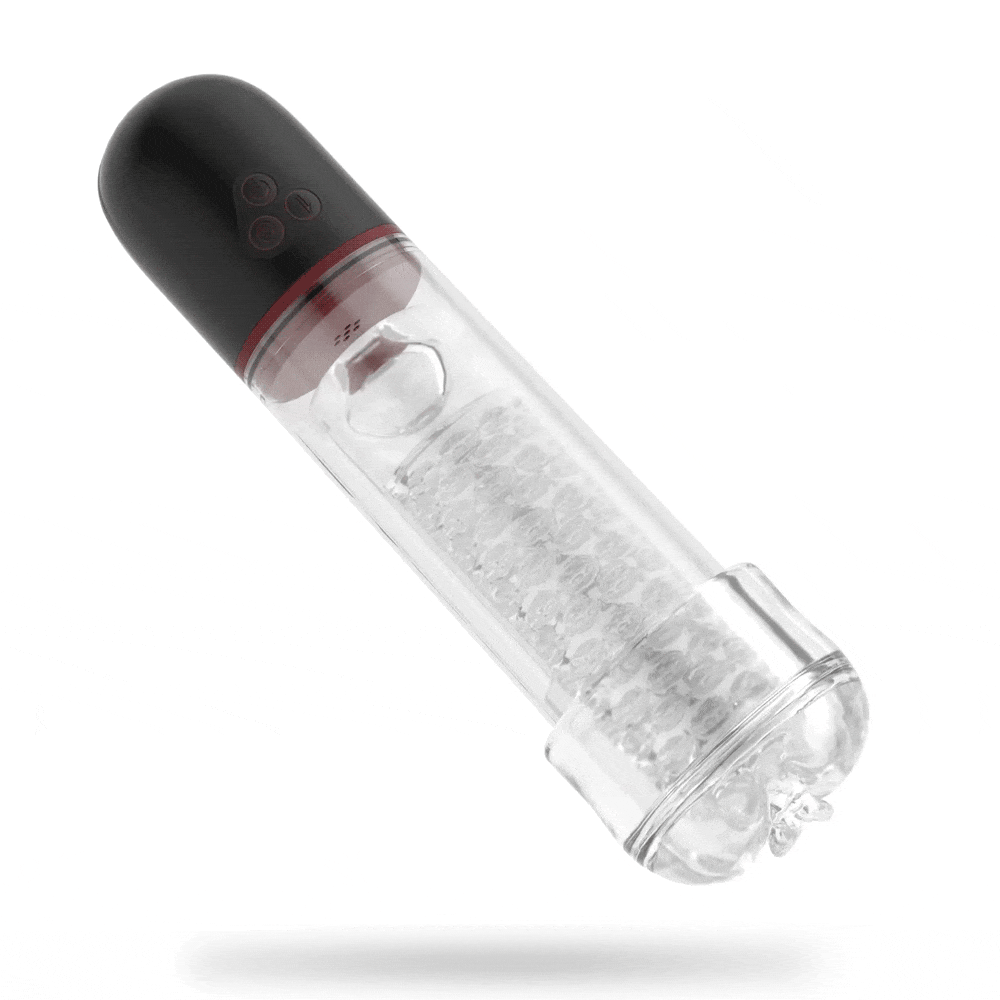 SoloSonic 9 Vibrating Sucking Transparent Electric Masturbation Cup Visual Experience Silicone Soft Suction Male Stroker