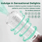 SoloSonic 9 Vibrating Sucking Transparent Electric Masturbation Cup Visual Experience Silicone Soft Suction Male Stroker – product view 3