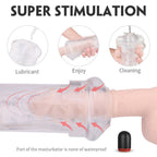 SoloSonic 9 Vibrating Sucking Transparent Electric Masturbation Cup Visual Experience Silicone Soft Suction Male Stroker – product view 12