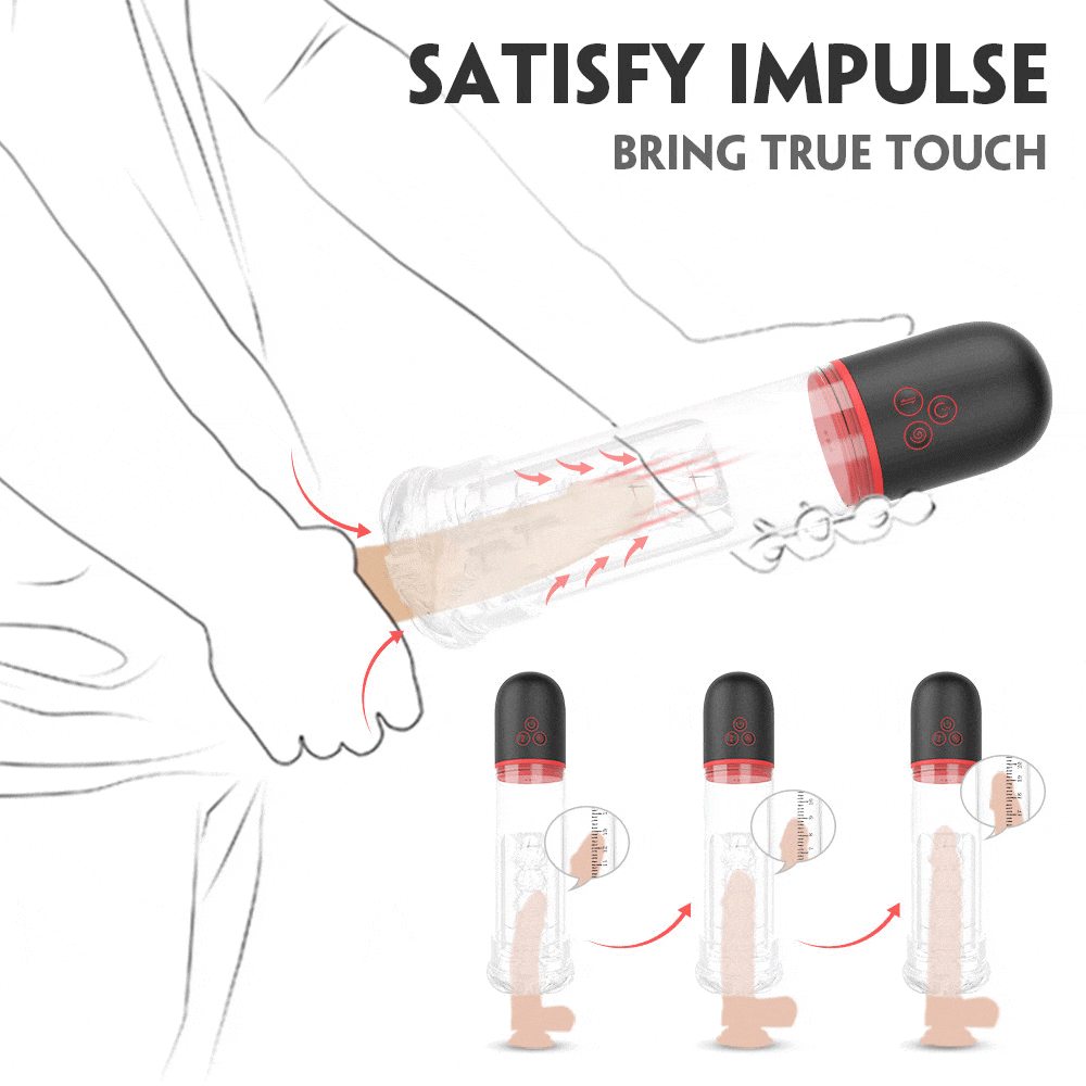 SoloSonic 9 Vibrating Sucking Transparent Electric Masturbation Cup Visual Experience Silicone Soft Suction Male Stroker – product view 13