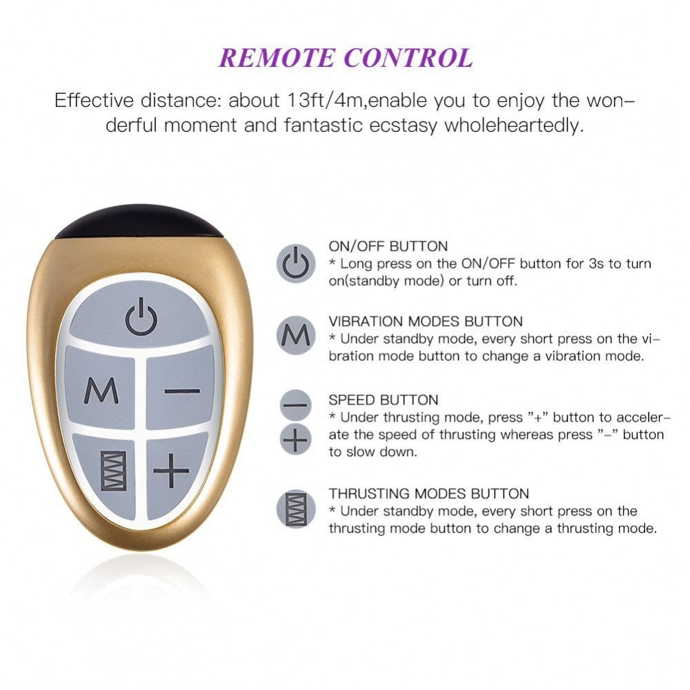 Stroking Automatic Adjustable Rechargeable Masturbation Sex Machine Heating Dildo – product view 4