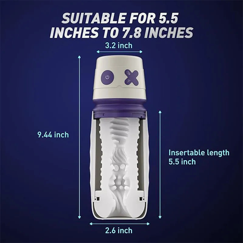 7 Types Of Vibration Thrusting And Sucking APP Remote Control Male Stroker – product view 6