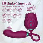 The Rose Vibrator for Women with Retractable Vibrating Egg – product view 2