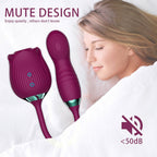 The Rose Vibrator for Women with Retractable Vibrating Egg – product view 4