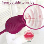 The Rose Vibrator for Women with Retractable Vibrating Egg – product view 8