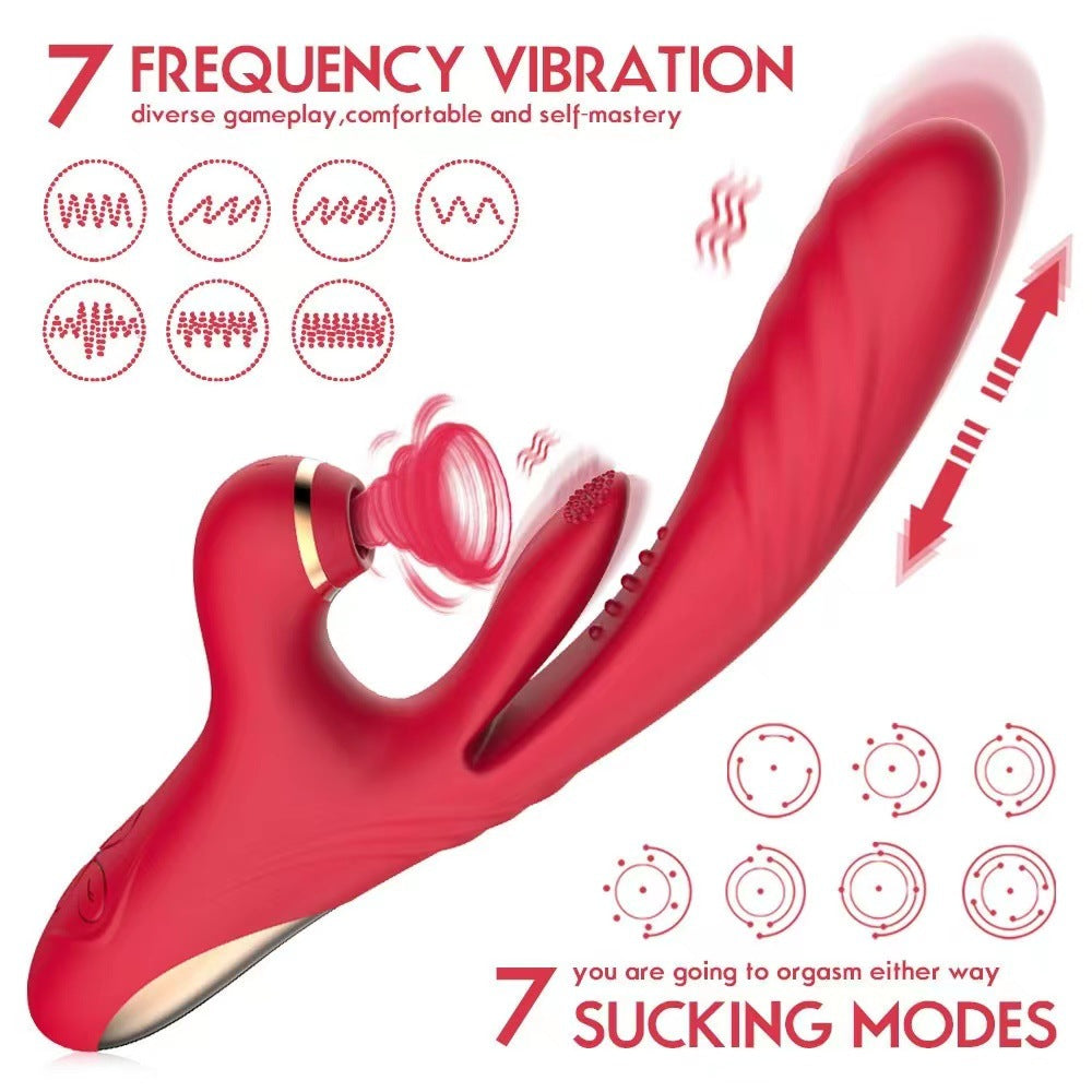 G-Spot Stimulator Suction Tapping Thrusting Dildo Sex Toy – product view 2