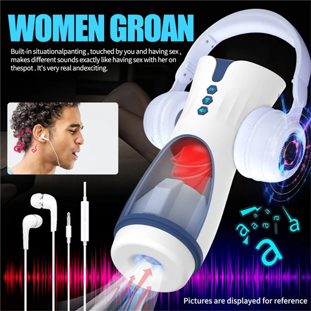 Tongue Licking Pronunciation Masturbation Cup Male Stroker — product image 4