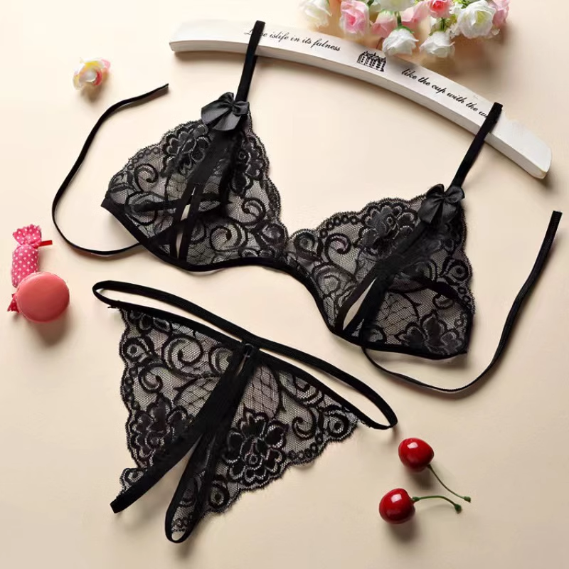 Uxol Women's Sexy Lace Sheer Panties Bra Panty Set - Combo of 2 – product view 5