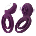 Vibrating Dual Penis Rings Clitoral Vibrator G-Spot Stimulators – product view 2