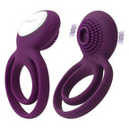 Vibrating Dual Penis Rings Clitoral Vibrator G-Spot Stimulators – product view 2