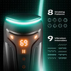 Victor - 3 in 1 Male Stroker 9 Vibrating & 8 Thrusting Modes & 2 Heating Levels Male Sex Toys – product view 2