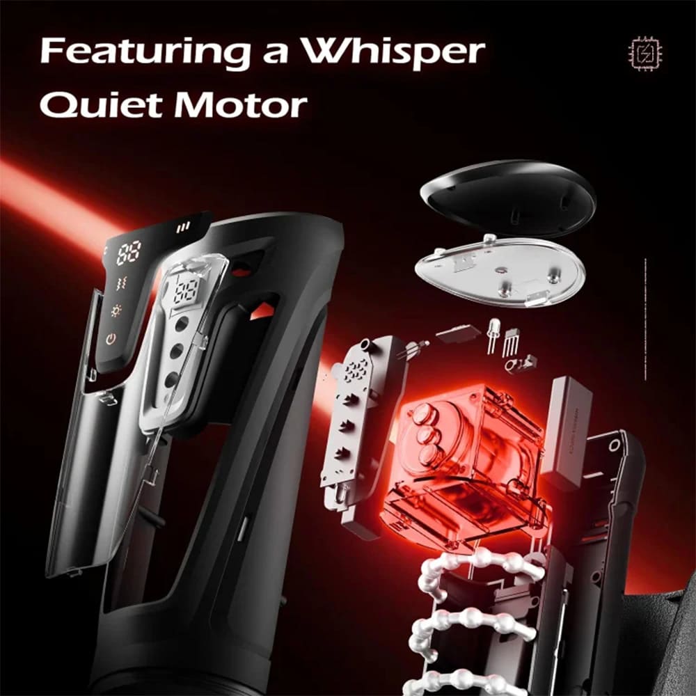 Victor - 3 in 1 Male Stroker 9 Vibrating & 8 Thrusting Modes & 2 Heating Levels Male Sex Toys – product view 4