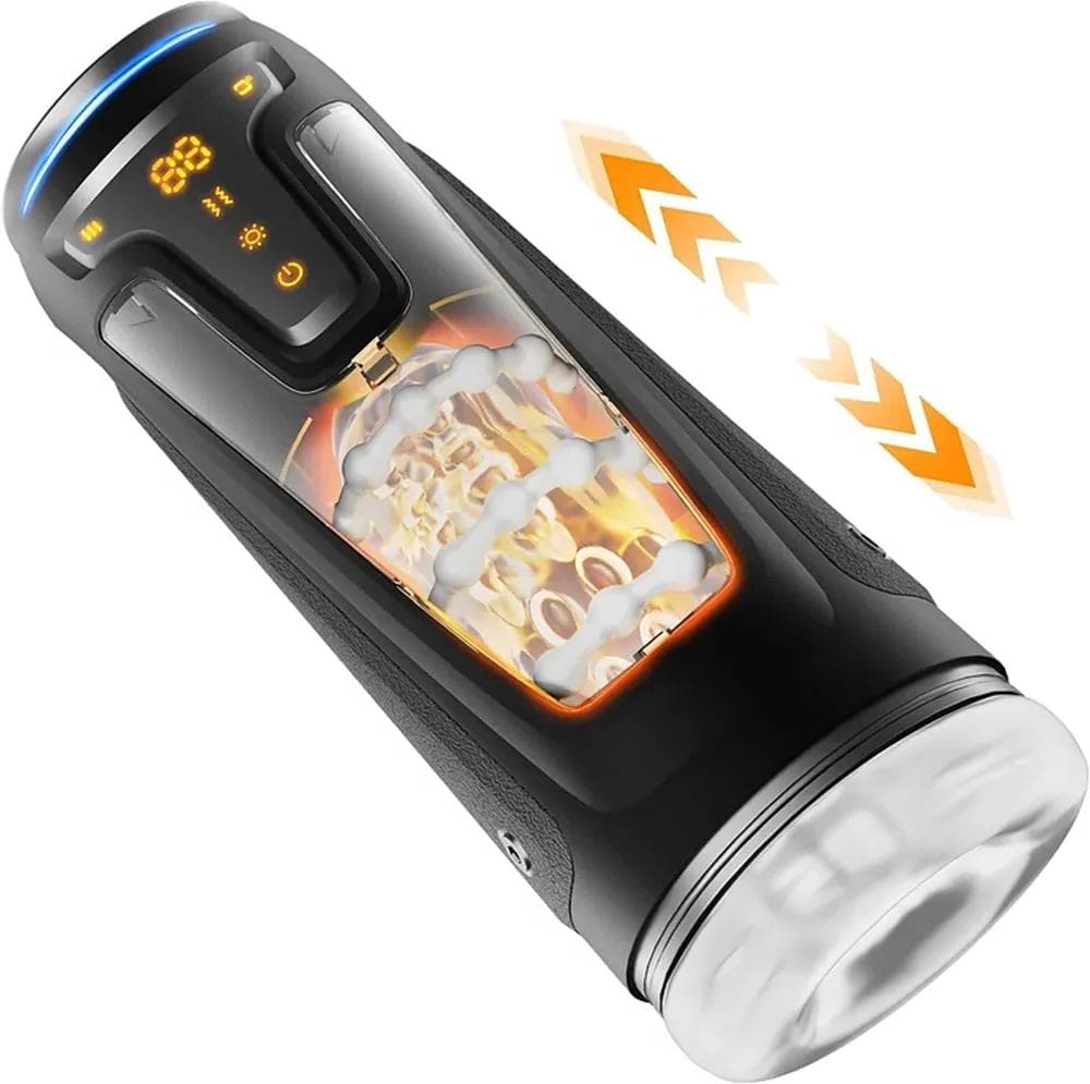 Victor - 3 in 1 Male Stroker 9 Vibrating & 8 Thrusting Modes & 2 Heating Levels Male Sex Toys – product view 7