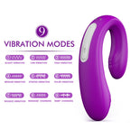 9 Frequency Vibration Couples Vibrator Wireless Remote Pink Vibrator – product view 3