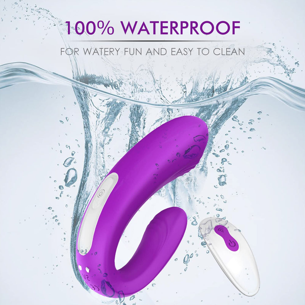 9 Frequency Vibration Couples Vibrator Wireless Remote Pink Vibrator – product view 2