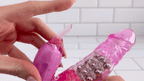 Wet Dreams Love Bunny Rabbit Vibrator Dildo dual-action vibrator GIF | AnneToys