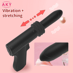 4 Modes 2-in-1 Thrusting Dildo & Anal Dildo Vibrator – product view 2
