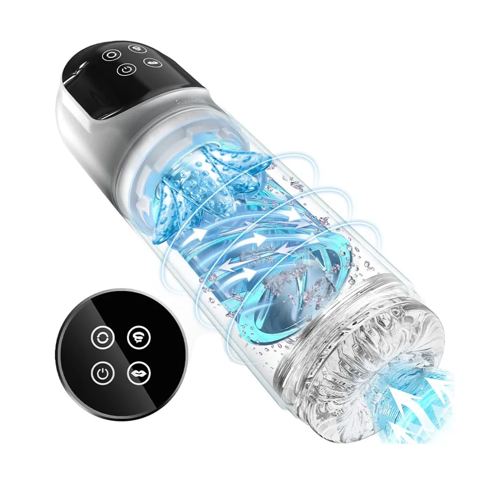 XR3 Wearable 7 Vibrating Sucking Rotation Tongue Licking Automatic Male Stroker Blowjob Toy – product view 2