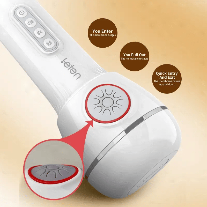 Leten IV 10 Vibrating & Sucking Male Stroker With Heated Voice – product view 7