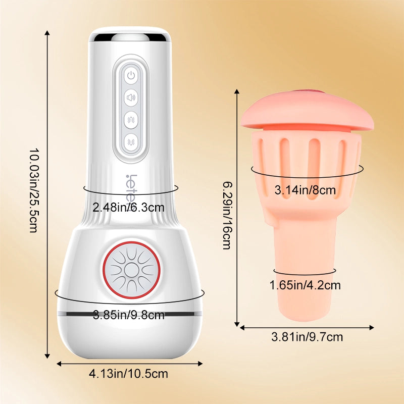 Leten IV 10 Vibrating & Sucking Male Stroker With Heated Voice – product view 12
