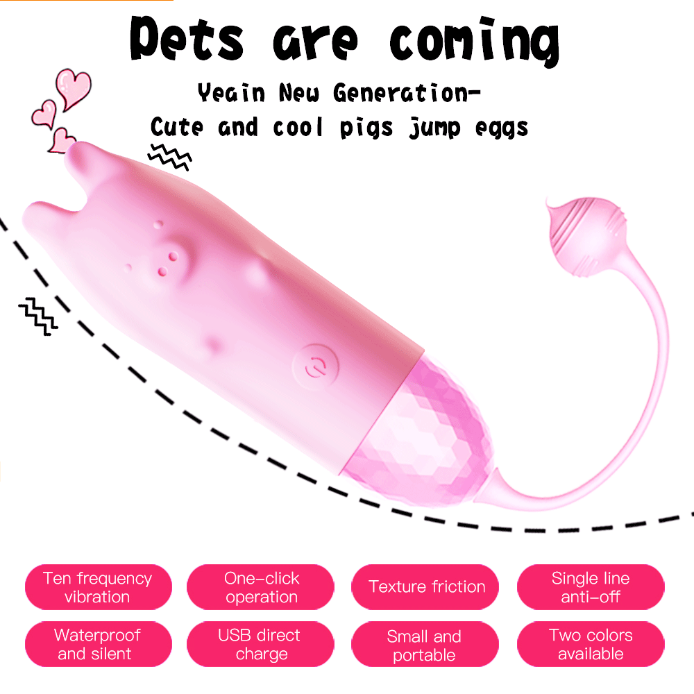 Piggy Vibrator -10 Frequency Wireless Control Piglet Vibrator – product view 3