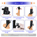 Uxol Silicone Textured Erection Transparent Vibrating Penis Sleeve – product view 17