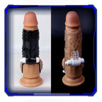 Uxol Silicone Textured Erection Transparent Vibrating Penis Sleeve – product view 21