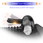 Uxol Silicone Textured Erection Transparent Vibrating Penis Sleeve – product view 10