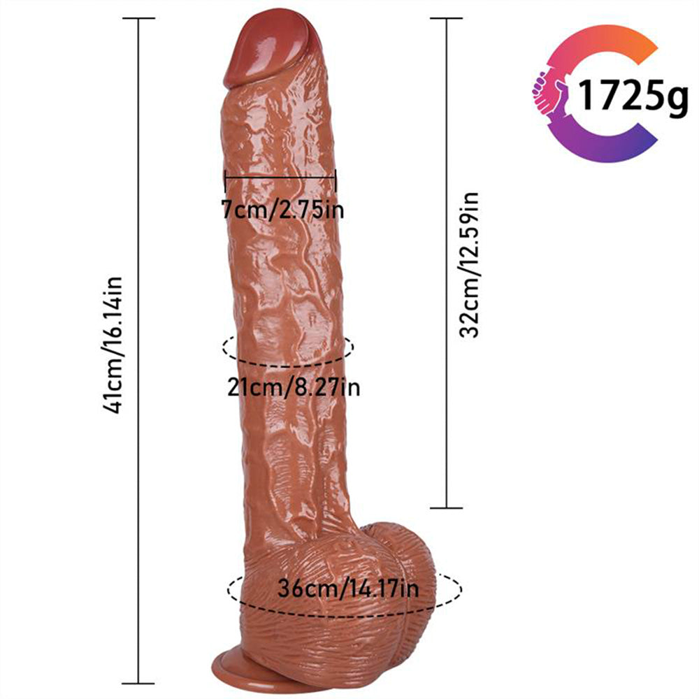 16 Inch Huge Realistic Dildo PVC Suction Cup Dildo – product view 7