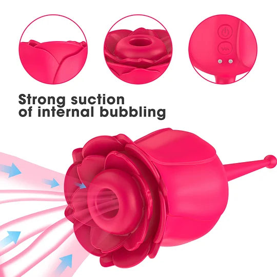 Rose Vibrater | Rose Suction Vibrator Female Masturbator – product view 6