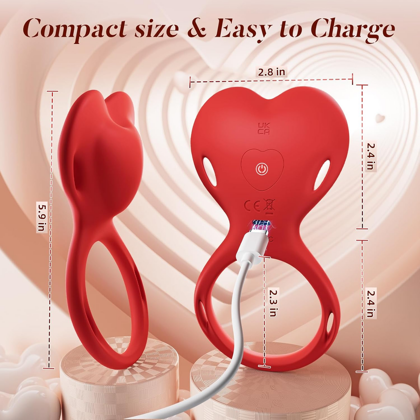 Lovra - 2-in-1 Wearable Couple Massager for Hands-Free
