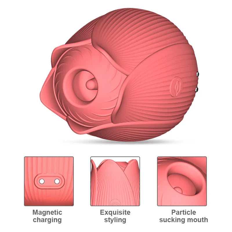 7 Modes Sucking & Vibrating Rose Vibrator Vibrating Suction for Women – product view 4