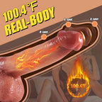 9 Vibrating 3 Thrusting Swinging Heating Lifelike Dildo for Women – product view 3