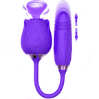Rose Vibrator With Bullet Tongue – product view 8