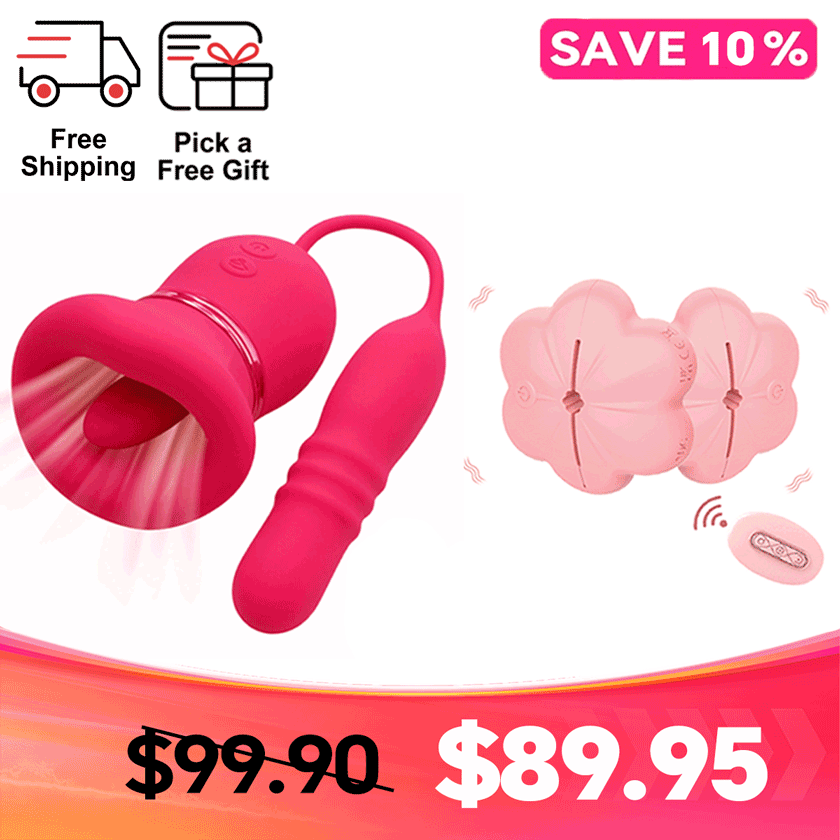 Kissel 5-in-1 Tongue-Style & Internal Motion Massager
