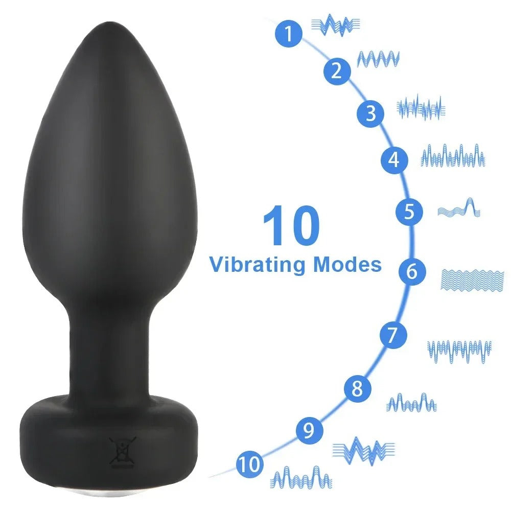 Unity - 10-Speed Vibe Remote Controlled Silicone Butt Plug