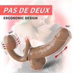 6.1 in Double-Ended Dildos Female 10 Frequency Variable Sex Machine Clitoris Vibrator