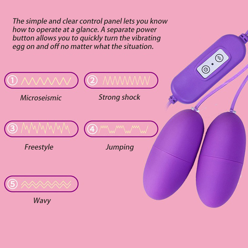 USB Charging Double-Bouncing Eggs Vibrator – product view 4