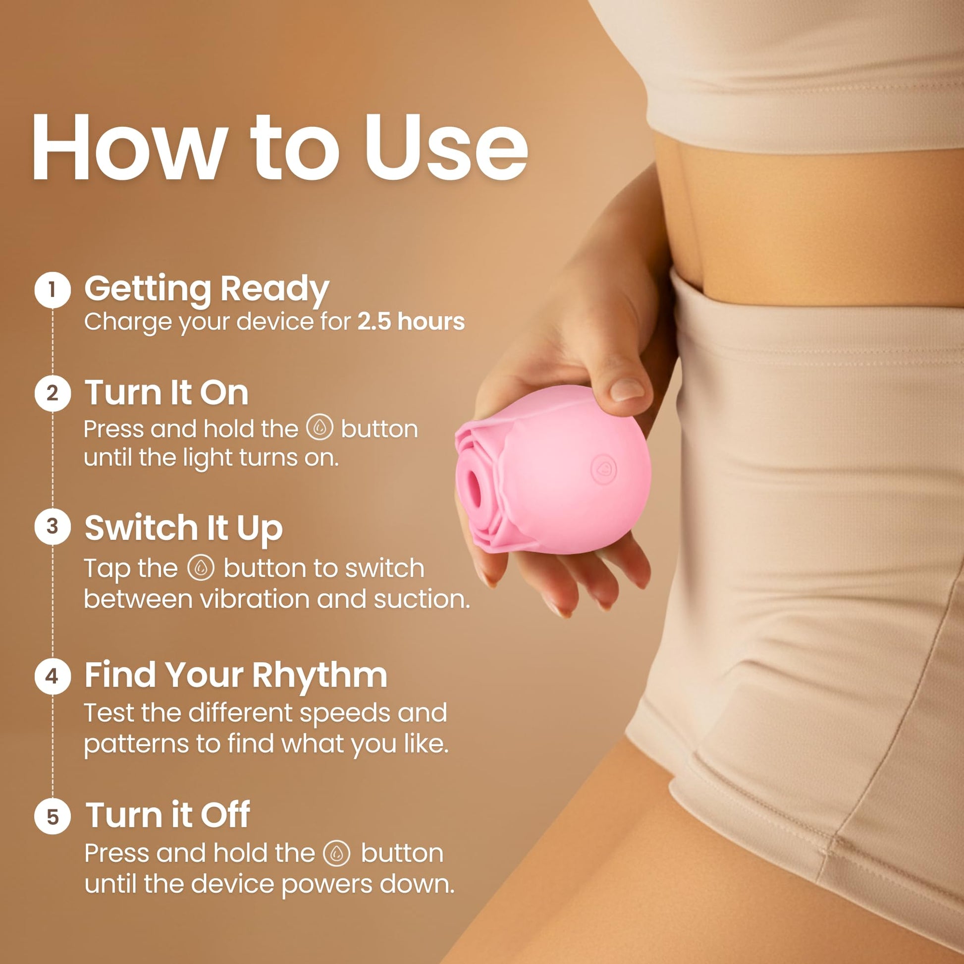 Blush Bliss - Original Suction Rose Toy® with Storage Bag