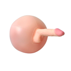 6.3 in Bouncy Inflatable Sex Ball with Remote Control Vibrating Realistic Dildo