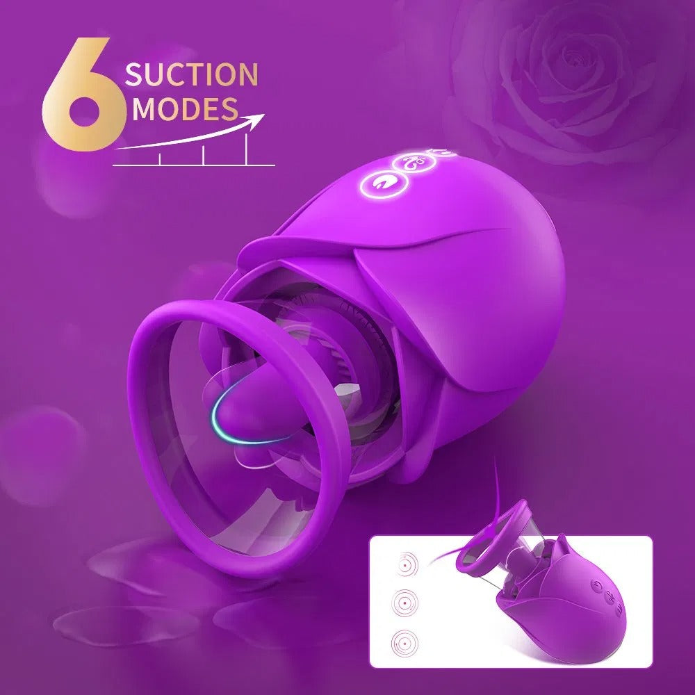 Vortex - 3-in-1 Upgraded Rose Toy Suction & Tongue